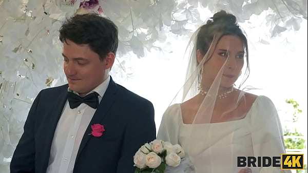 BRIDE4K. Hot bride is having a rough sex, guests are shocked. Hot sex with Jane White