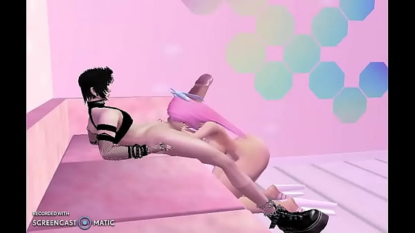 Pink Haired Girl Rides Big Cock IMVU